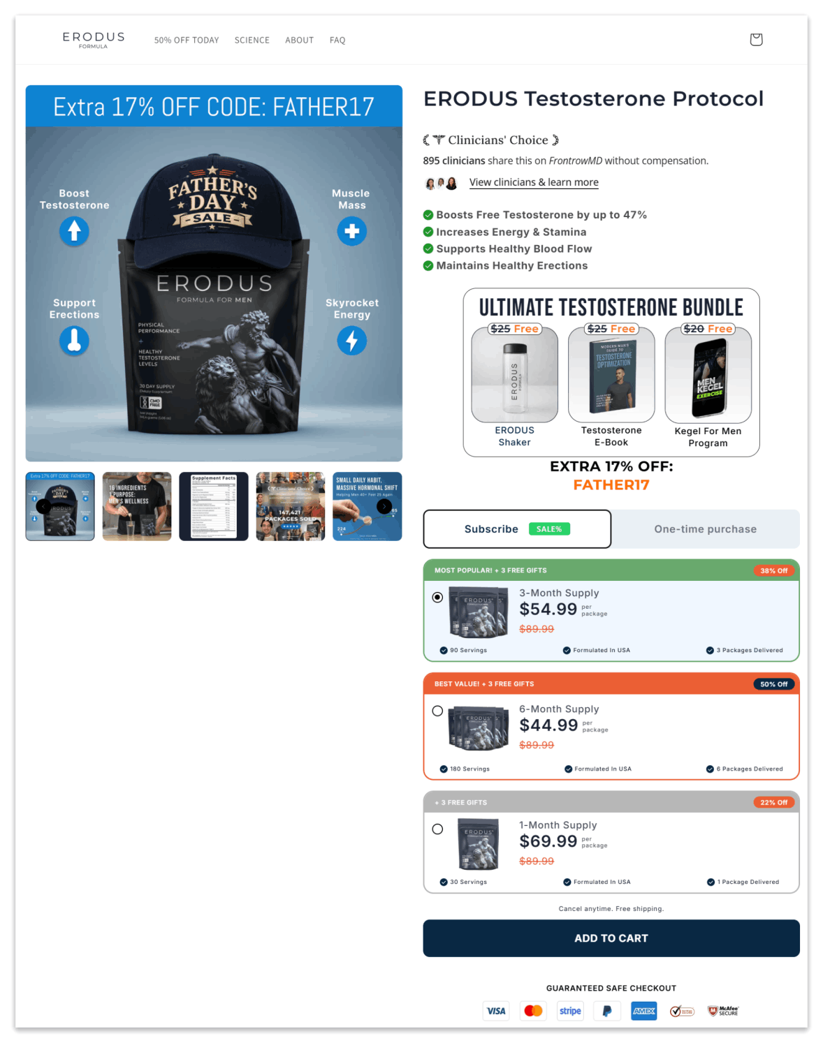 Erodus ME Secure Checkout Page